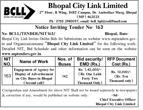 BCLL BHOPAL 